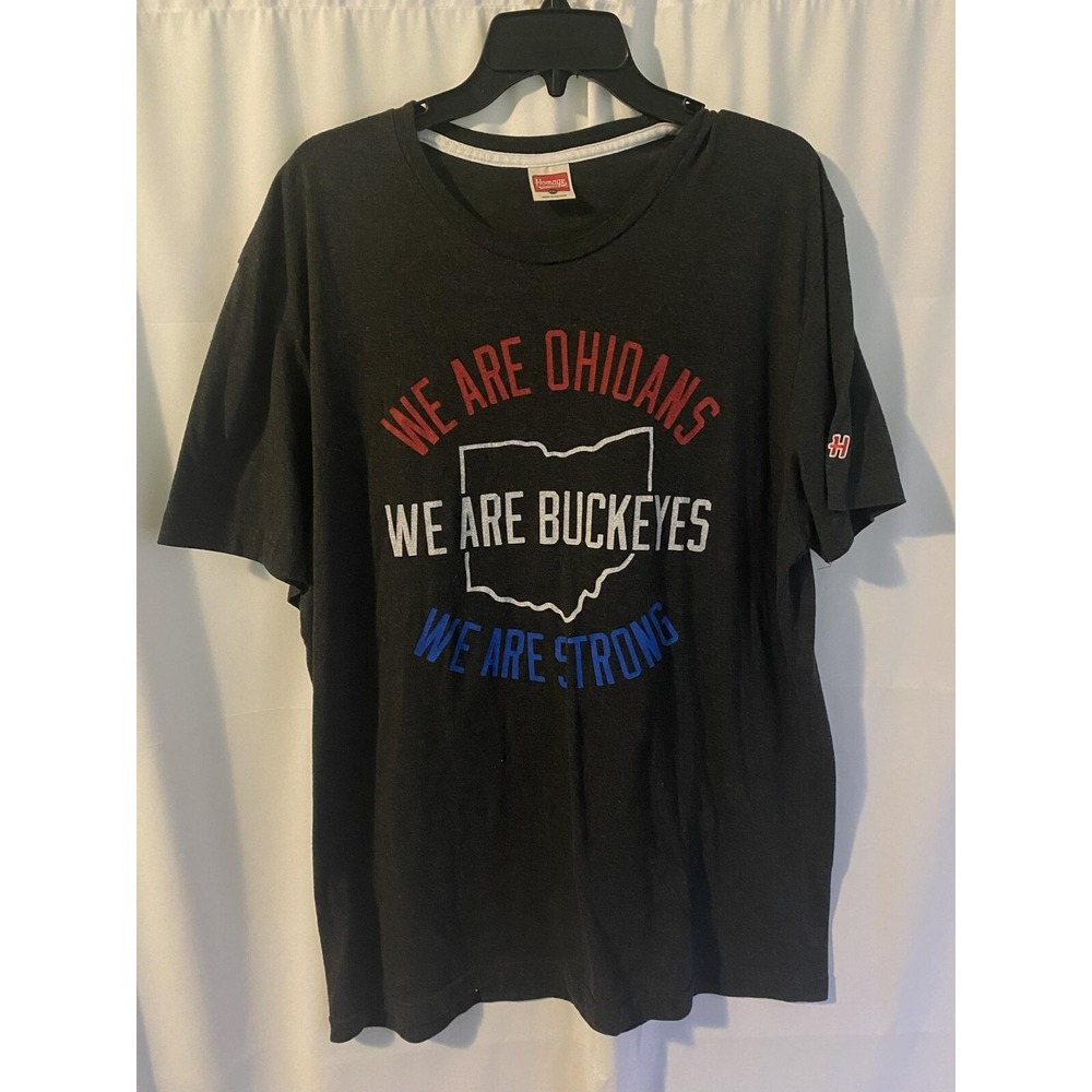 Homage We Are Buckeyes We Are Ohioans We Are Strong Shirt Xxl